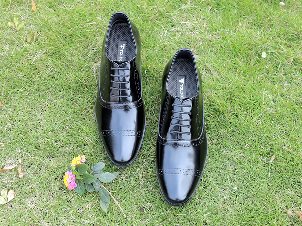 Giày cao nam oxford da bóng 1