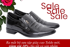 Giảm giá ra mắt bộ sưu tập giày cao nam Toldo mới