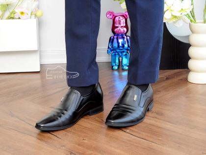 giày cao nam siêu nhẹ TD906 Đen trơn 12.jpg