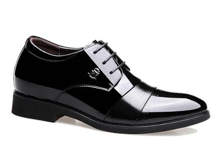 Giày đế cao nam da bóng 