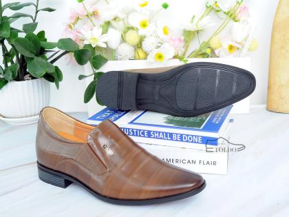 giày cao cho nam sang trọng TD905 Nâu sần 7.jpg