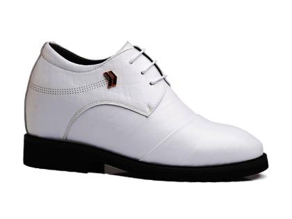 Giày cao nam 10cm màu trắng