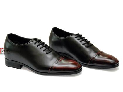 giày cao buộc dây nam HN969 Đen đỏ-03.jpg