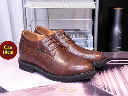 giày cao nam buộc dây màu nâu sần cao 10cm 5.jpg