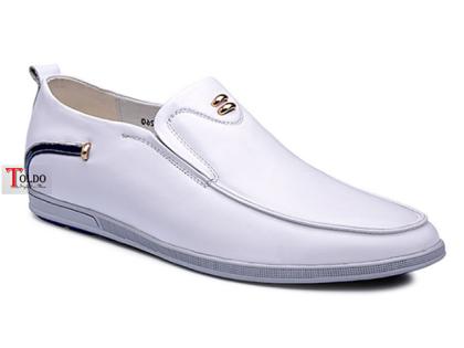 Giày nam cao màu trắng