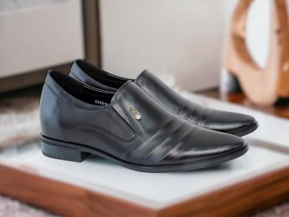 giày cao nam siêu nhẹ TD906 Đen trơn 3.jpg