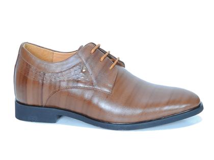 Giày cao 7cm da sần nâu