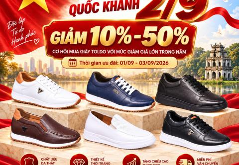 Giày cao nam khuyến mại đại lễ 2 tháng 9