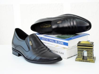 giày cao nam siêu nhẹ TD906 Đen trơn 10.jpg