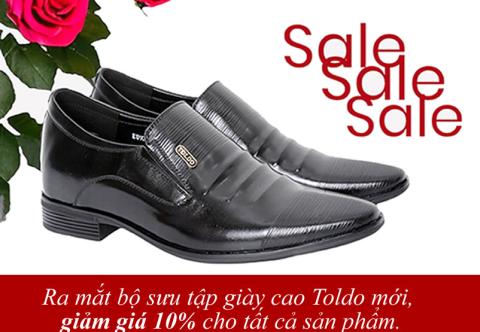 Giảm giá ra mắt bộ sưu tập giày cao nam Toldo mới