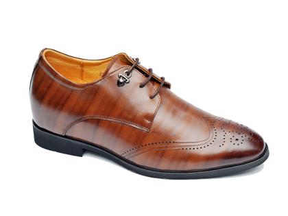 Giày nam cao màu nâu da thật