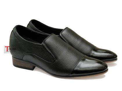 giày lười nam HN968 Đen sần-01.jpg