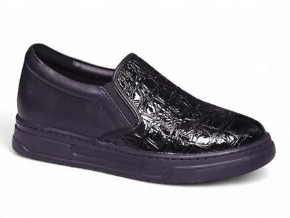 Giày cao 8cm slip on da thật siêu nhẹ