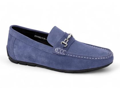 Giày mọi cao 6cm da lộn đế khâu