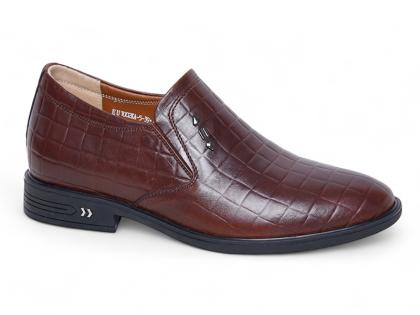 Giày cao nam 7cm vân kẻ