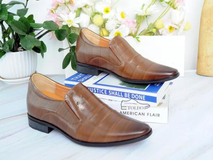 giày cao cho nam sang trọng TD905 Nâu sần 5.jpg