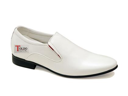 giày cao lười màu trắng