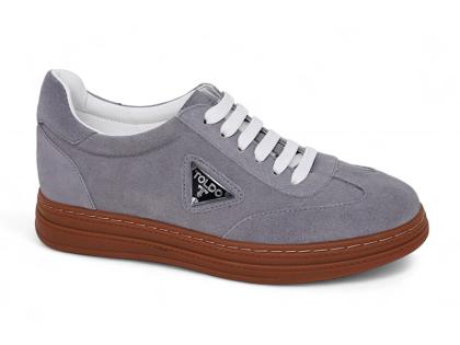 Giày cao 8cm da lộn siêu nhẹ màu xám