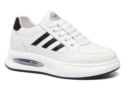 Giày cao nam 8cm thể thao màu trắng