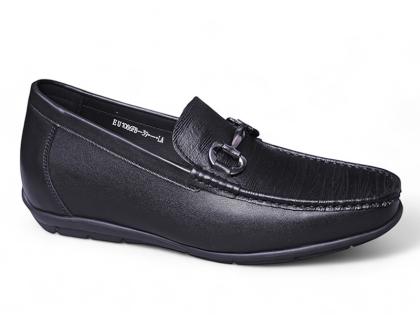 Giày mọi nam cao 6cm nhẹ da thật