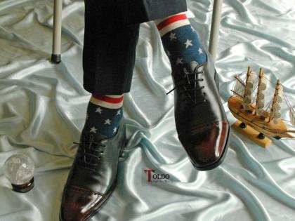 giày cao buộc dây nam HN969 Đen đỏ-11.jpg