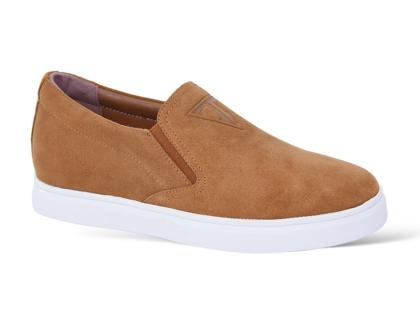 Giày slip on da lộn tăng chiều cao