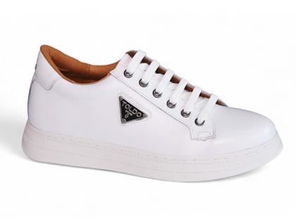 Giày nam cao 8cm thể thao màu trắng