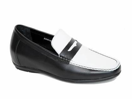 Giày mọi cao 6cm phối đen trắng