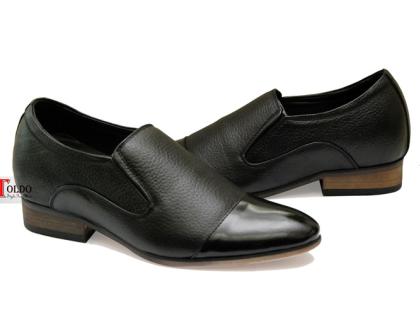 giày lười nam HN968 Đen sần-03.jpg