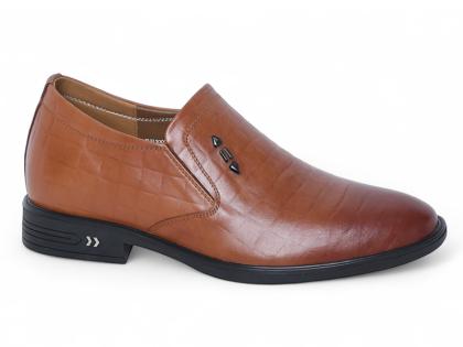 Giày nam cao 7cm màu nâu bò