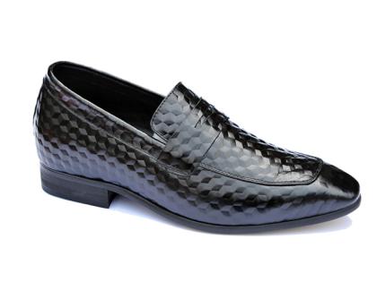 giày cao nam 7cm da 3D