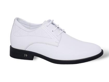 Giày cao nam 7cm màu trắng 