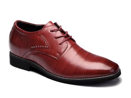 Giày cao nam màu đỏ đô