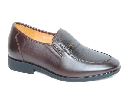 Giày cao nam 7cm màu nâu cafe sầ