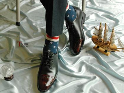 giày cao buộc dây nam HN969 Đen đỏ-10.jpg