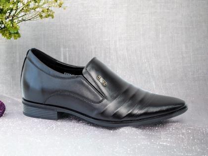 giày cao nam siêu nhẹ TD906 Đen trơn 1.jpg