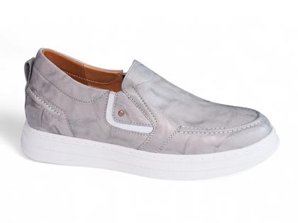 Giày cao 8cm thể thao màu trắng xám