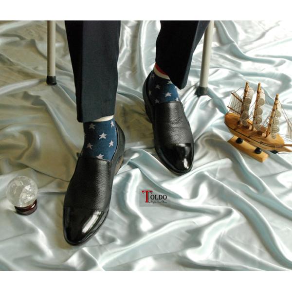 giày lười nam HN968 Đen sần-10.jpg