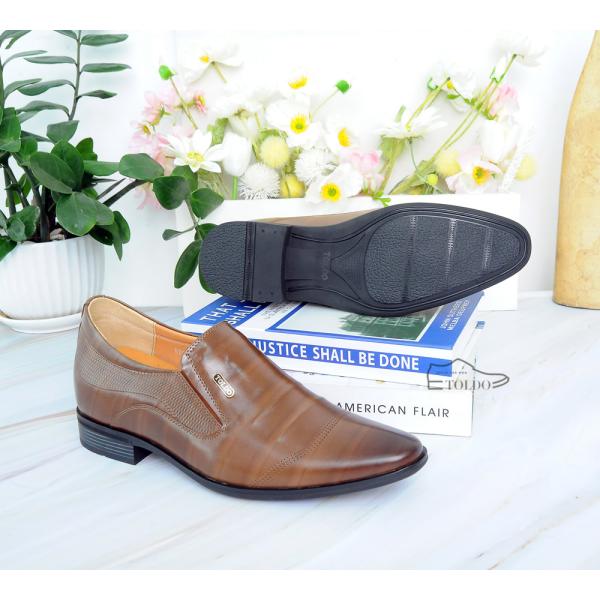 giày cao cho nam sang trọng TD905 Nâu sần 7.jpg