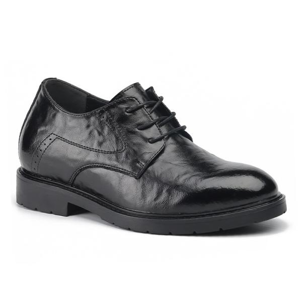 Giày cao nam 8cm da sầ