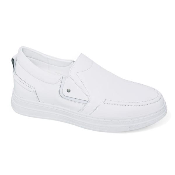 Giày nam cao 8cm màu trắng