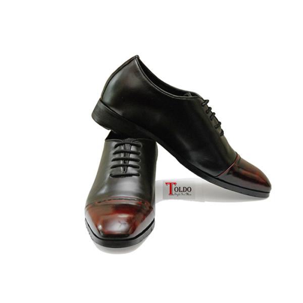 giày cao buộc dây nam HN969 Đen đỏ-05.jpg