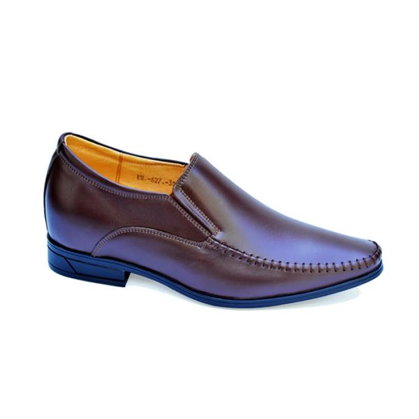 Giày cao nam 7 cm khâu da