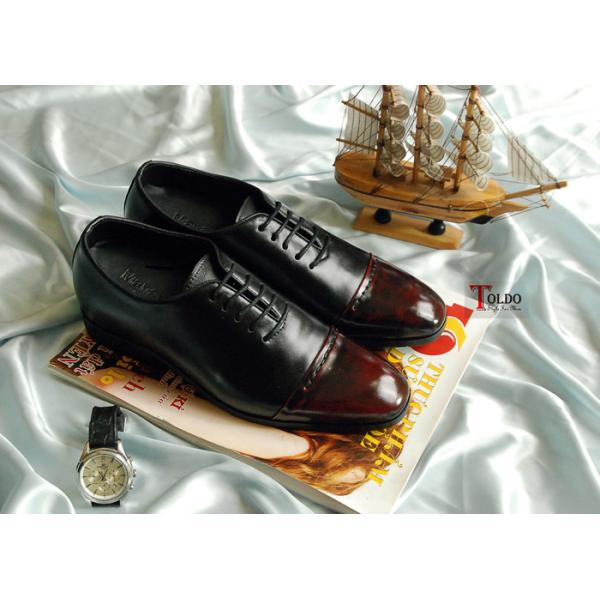 giày cao buộc dây nam HN969 Đen đỏ-06.jpg