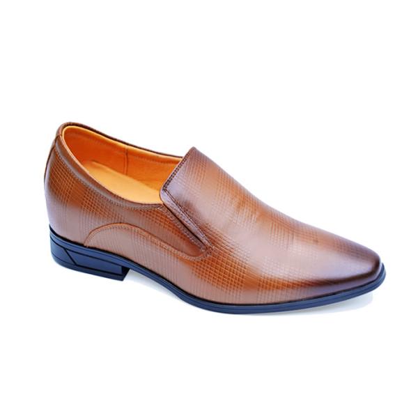 Giày cao nam 6cm da sầ