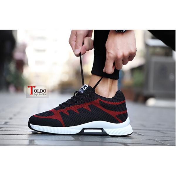 giày cao thể thao chất liệu vải lưới đen đỏ-4.jpg