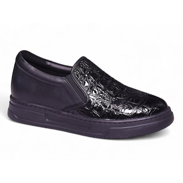 Giày cao 8cm slip on da thật siêu nhẹ