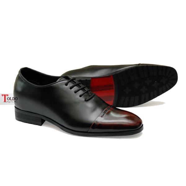 giày cao buộc dây nam HN969 Đen đỏ-02.jpg