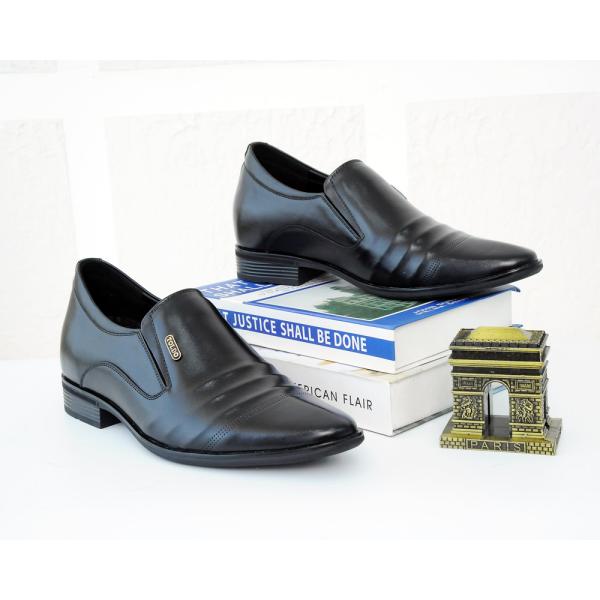 giày cao nam siêu nhẹ TD906 Đen trơn 7.jpg