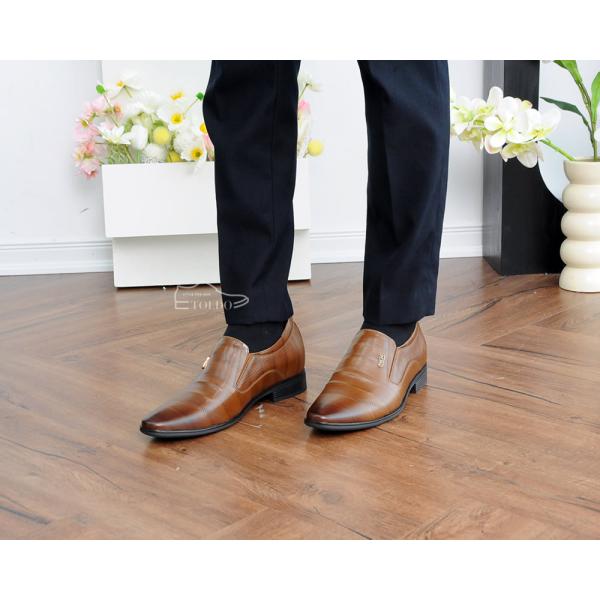 giày cao cho nam sang trọng TD905 Nâu sần 11.jpg